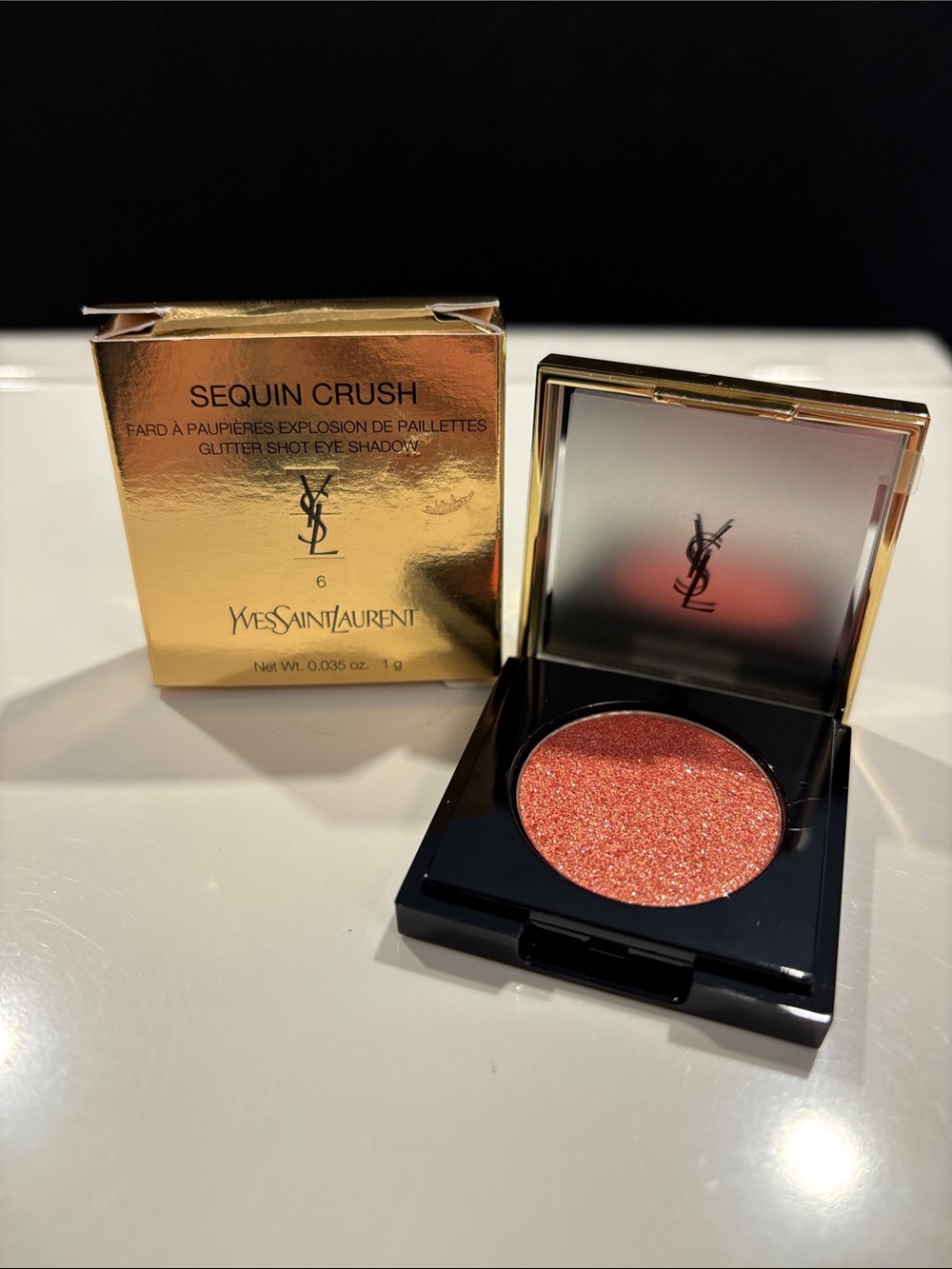 Yves Saint Laurent Sequin Crush Glitter Shot Eye Shadow -6 Confident Nude